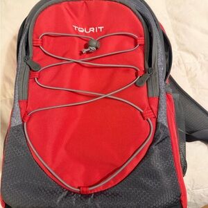 Red and Gray Men's Cooler Backpack